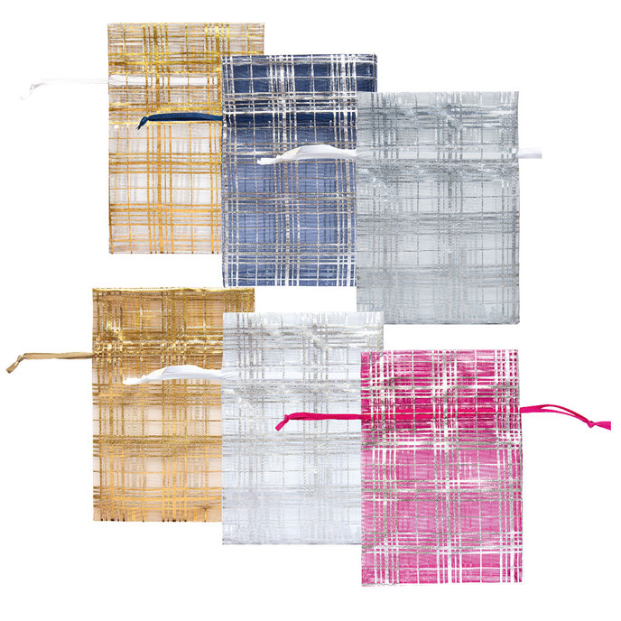 2007-0016 Organza bag with engraving 7,5x10cm