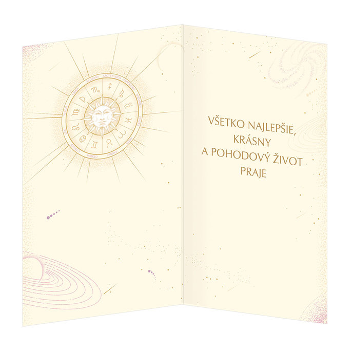 15-6486 Blahoprajná karta gratulačná zverokruh SK LEV