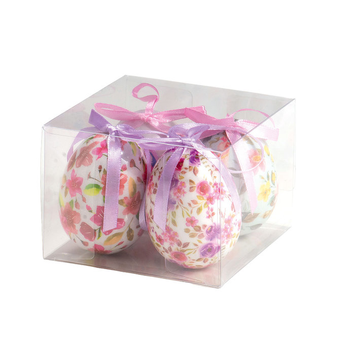 2346-0007 Easter decoration - Easter eggs, h. 75 mm, pkg. 4 pcs