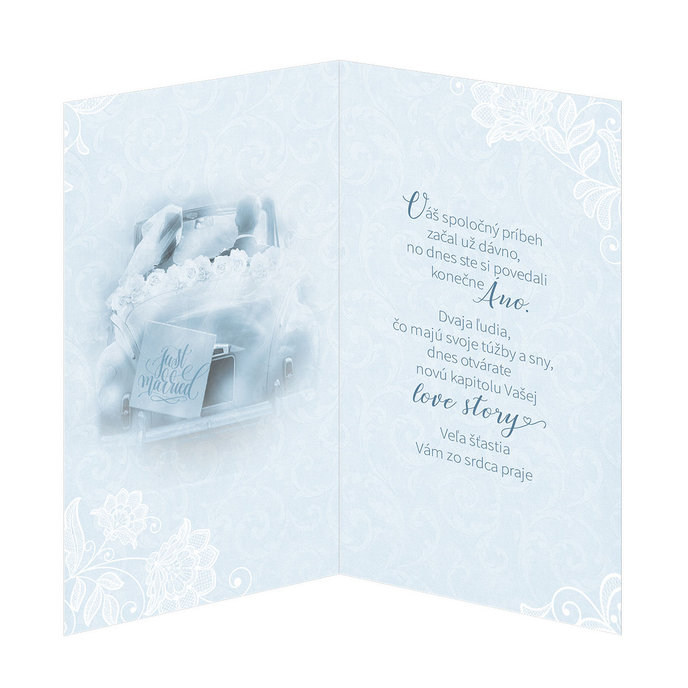 13-6107 Blahoprajná karta svadobná  SK