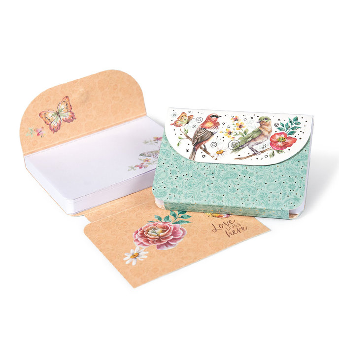 1150-0009 Notepad with magnetic close, mix 24 pcs