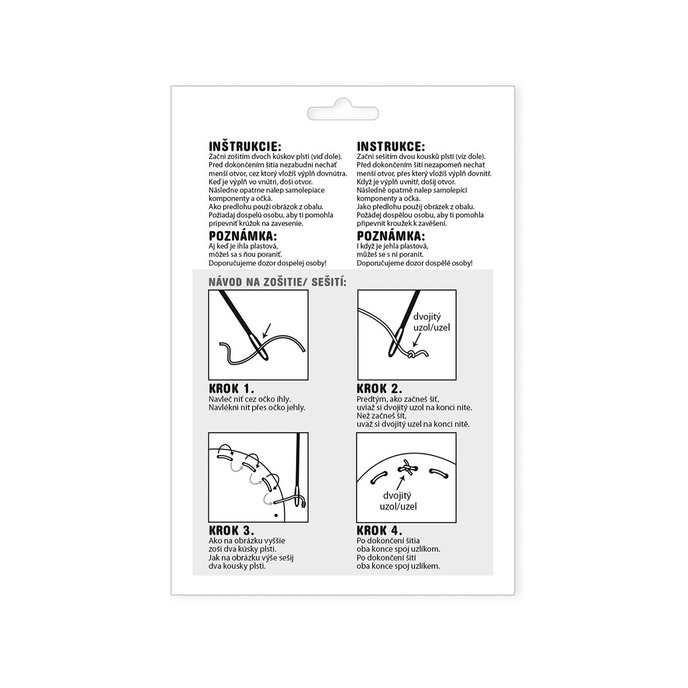 1911-0021 Kreatívna sada - šijeme plstené zvieratko