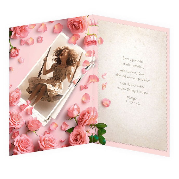 75-8028 Blahoprajná karta gratulačná hudobná SK