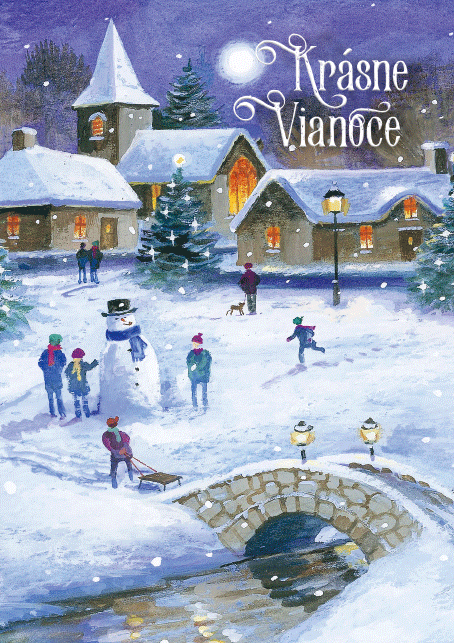 0611-0314s Pohľadnica vianočná 3D SK