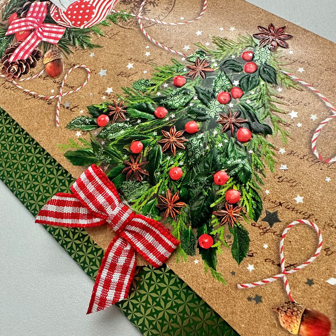 81-6036 Obálka s kartičkou, vianočná