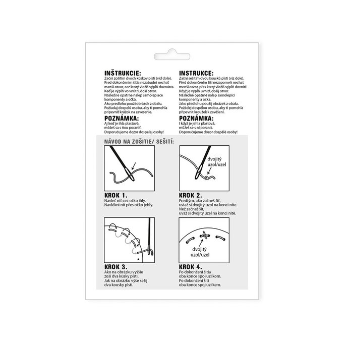1911-0019 Kreatívna sada - šijeme plstené zvieratko