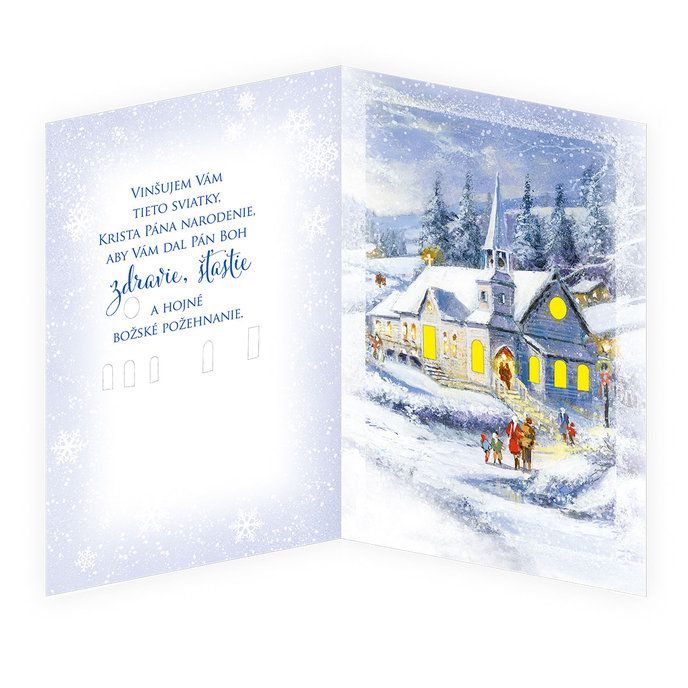 71-8015 Christmas greeting card music SK