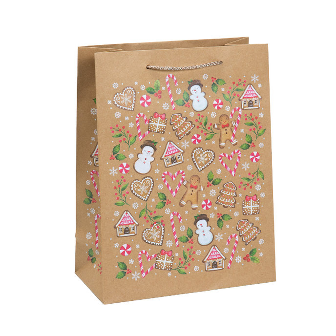 0884-0090 Darčeková taška vianočná NATUR