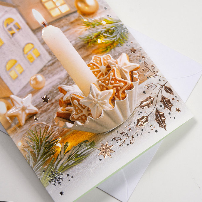 11-6558 Blahoprajná karta vianočná BT