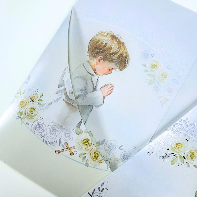 19-654 Greeting card with money flap SK/First holy communion