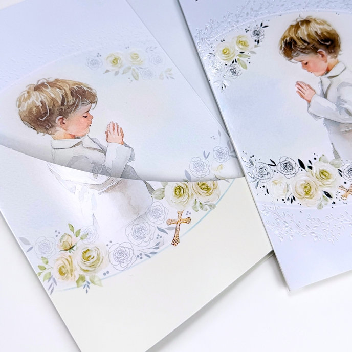 19-654 Greeting card with money flap SK/First holy communion