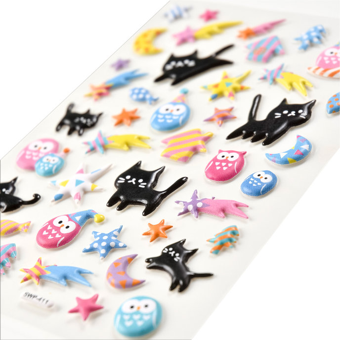 2605-8001 Decorative Stickers Soft Puffy - MIX