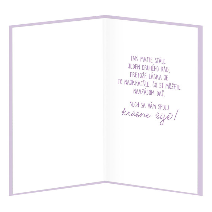 13-435B Wedding greeting card SK