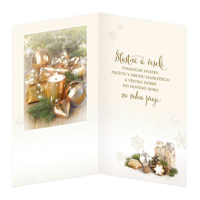 11-6452 Blahoprajná karta vianočná SK