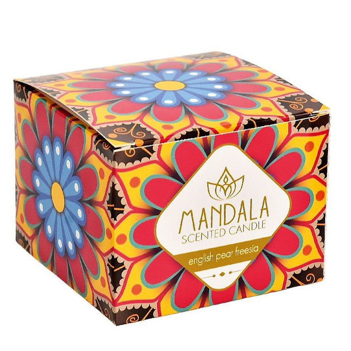 2358-0019 Mandala scented candle - ENGLISH PEAR AND FREESIA