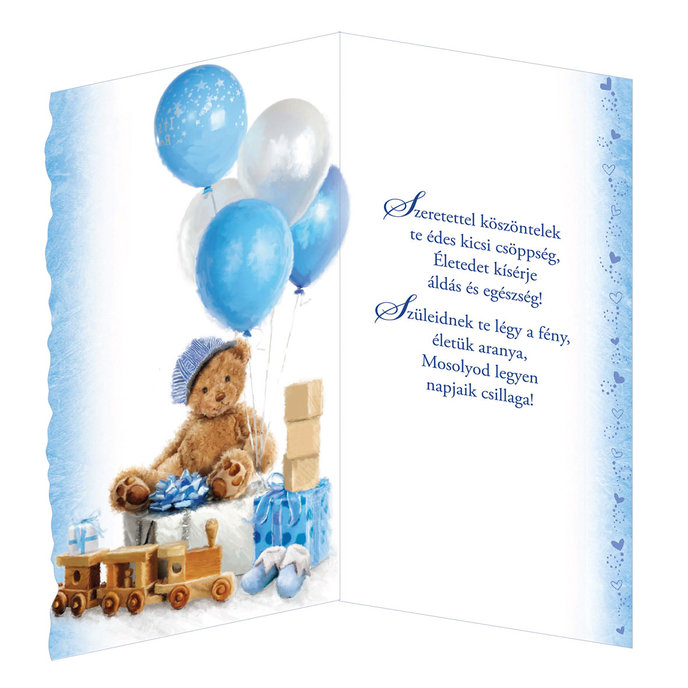 16-638 Blahoprajná karta k narodeniu dieťaťa  HU