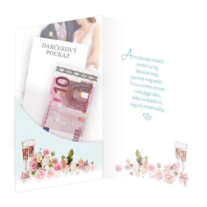 13-6127 Blahoprajná karta svadobná  HU