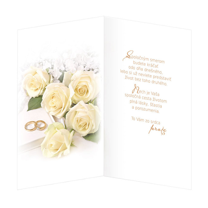 13-6134 Blahoprajná karta svadobná  SK