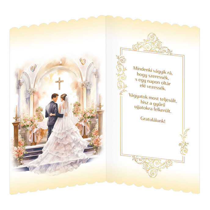 13-6175 Wedding greeting card HU