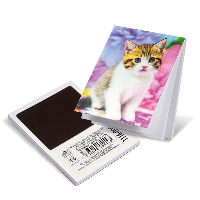 1116-0003 Trhací zápisník s magnetom 3D efekt