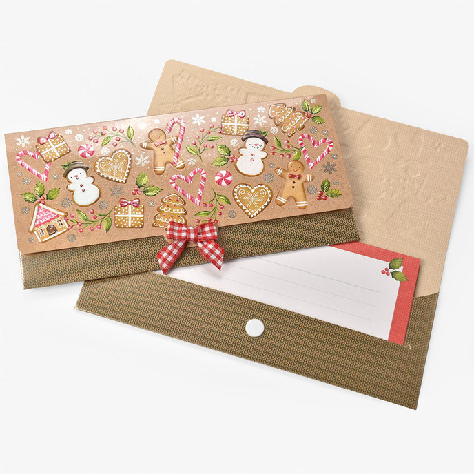 81-6056 Obálka s kartičkou, vianočná