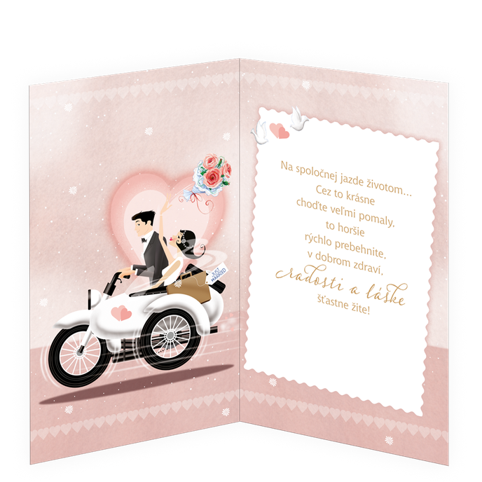 13-6063 Blahoprajná karta svadobná  SK