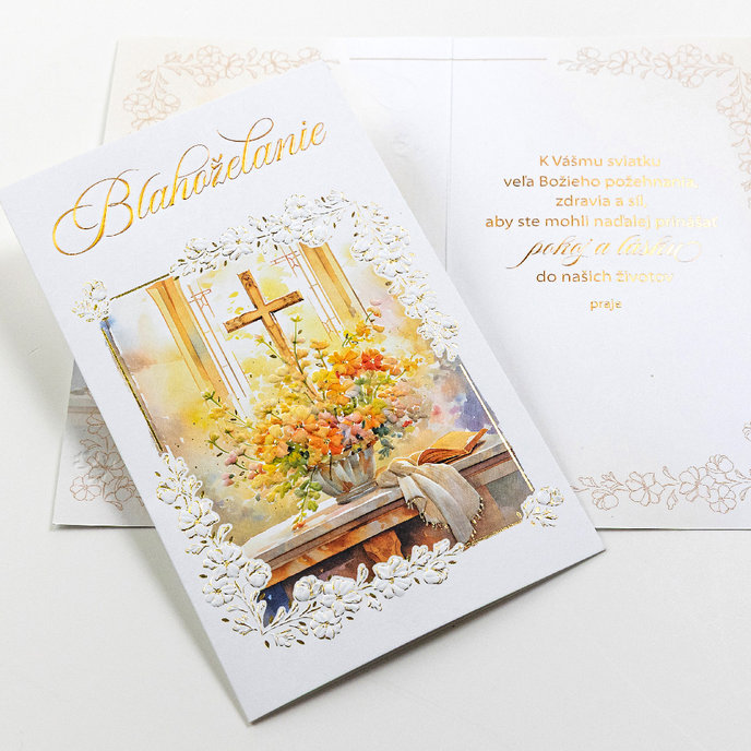 19-652 Blahoprajná karta náboženská SK