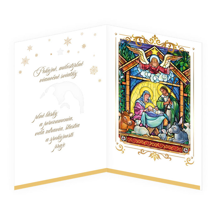 71-8020 Christmas greeting card music SK