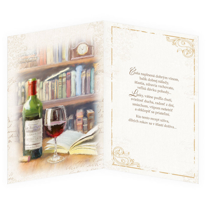 75-8023 Blahoprajná karta gratulačná hudobná SK