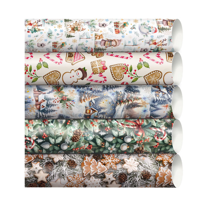 0921-0012 Baliaci papier vianočný, box 80rol.