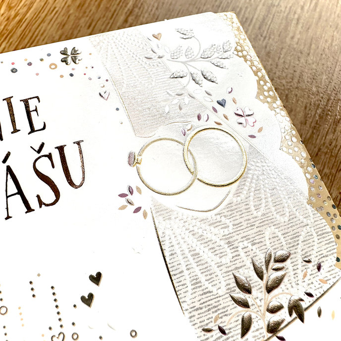 13-6164 Blahoprajná karta svadobná klopa na peniaze SK