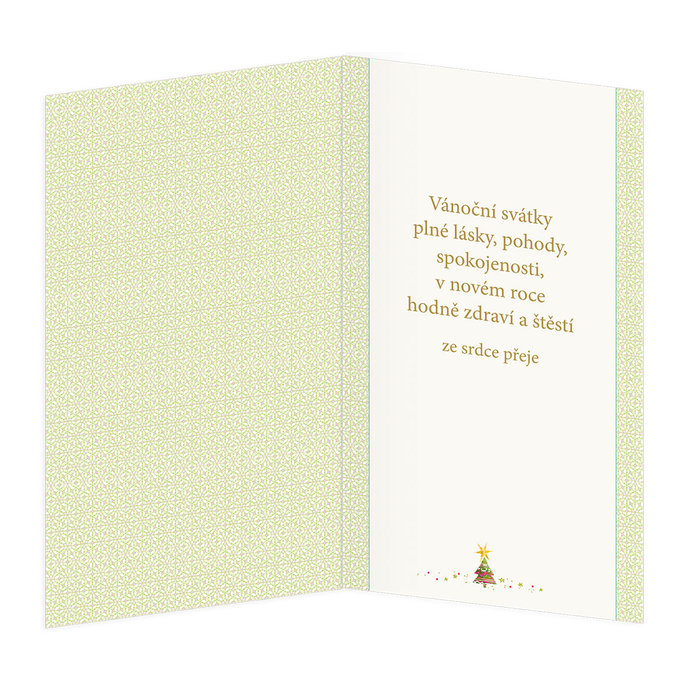 11-6534 Christmas greeting card CZ