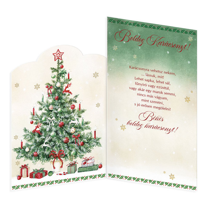 11-6467 Blahoprajná karta vianočná  HU
