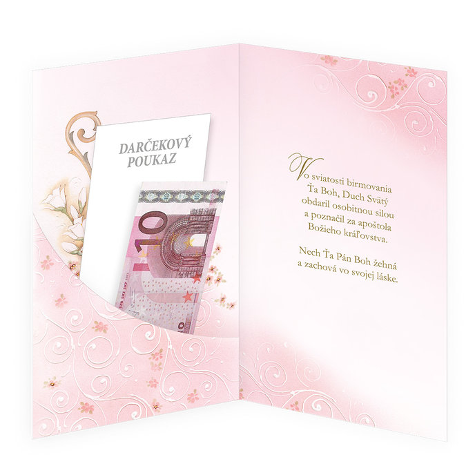 19-624 Blahoprajná karta klopa na peniaze SK/Birmovka