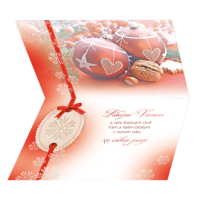 71-9004 Blahoprajná karta vianočná 3D SK