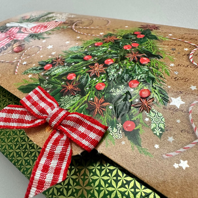 81-6036 Obálka s kartičkou, vianočná