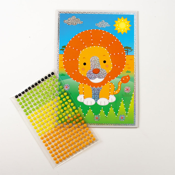 1912-0002 Creative set - gem sticker picture