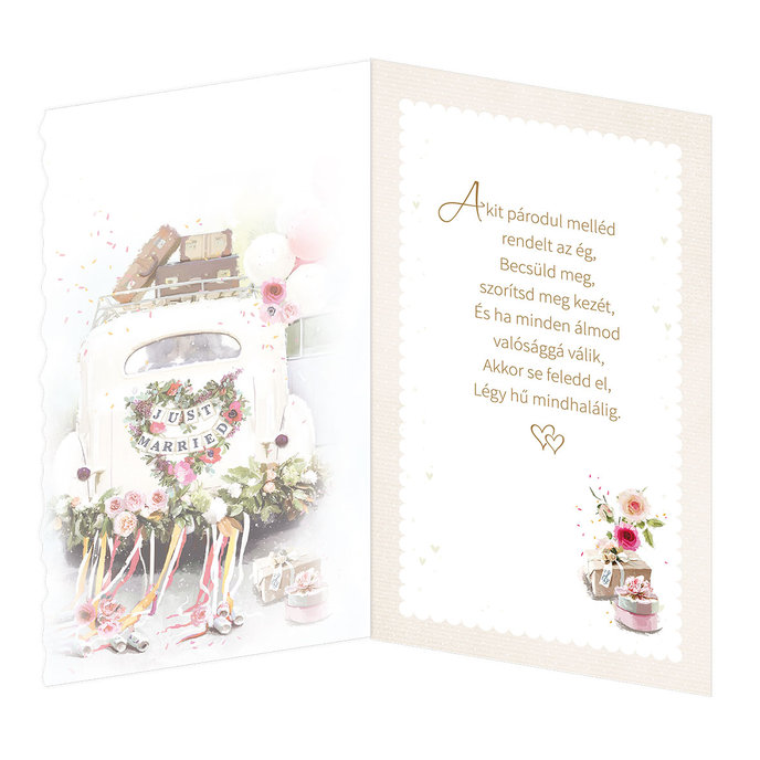 13-6116 Blahoprajná karta svadobná  HU
