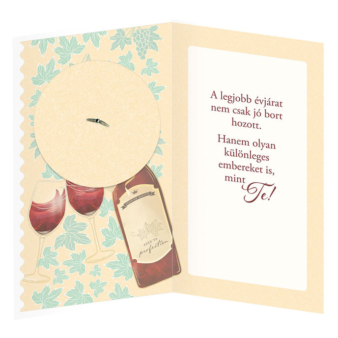 15-6601 Blahoprajná karta gratulačná otočník HU