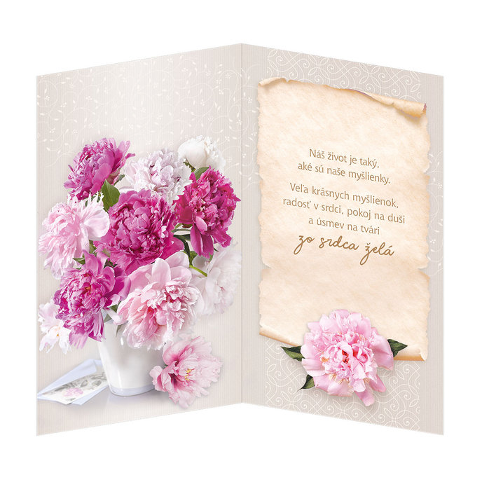 15-6394 Blahoprajná karta gratulačná  SK