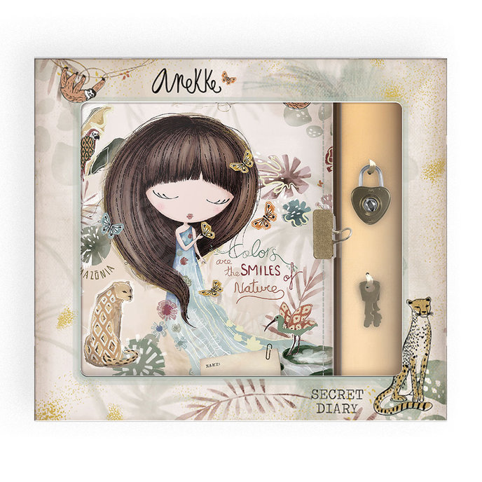 1438-0385 Zápisník so zámkom lic. Anekke