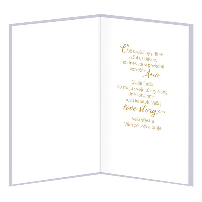 13-432C Blahoprajná karta svadobná  SK