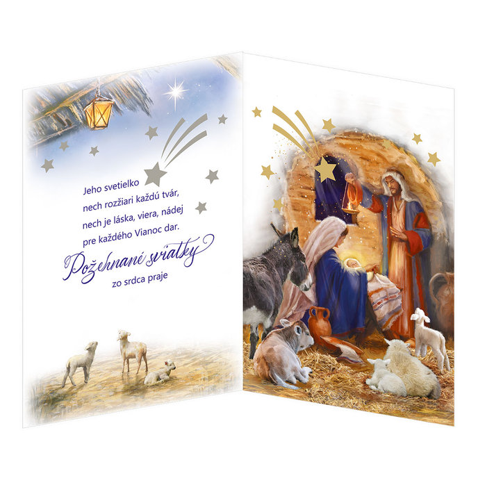 71-8028 Christmas greeting card music SK