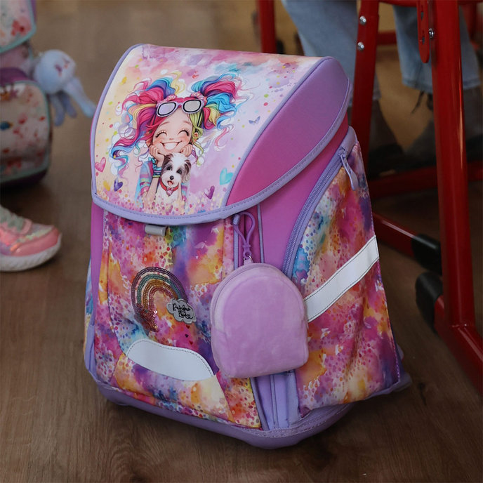 1808-0426 Anatomical school bag Rainbow Ella