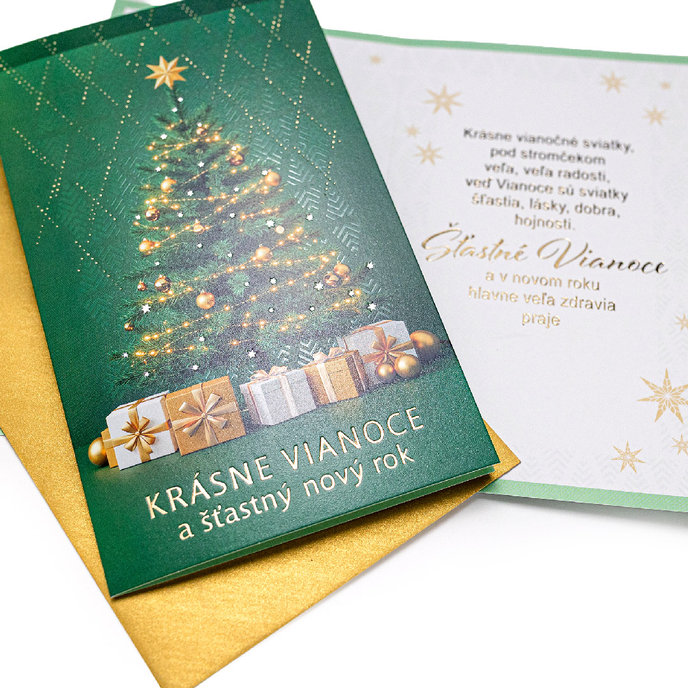 11-6605 Christmas greeting card SK