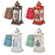 2365-8001 Christmas decoration with LED light - lantern, mix