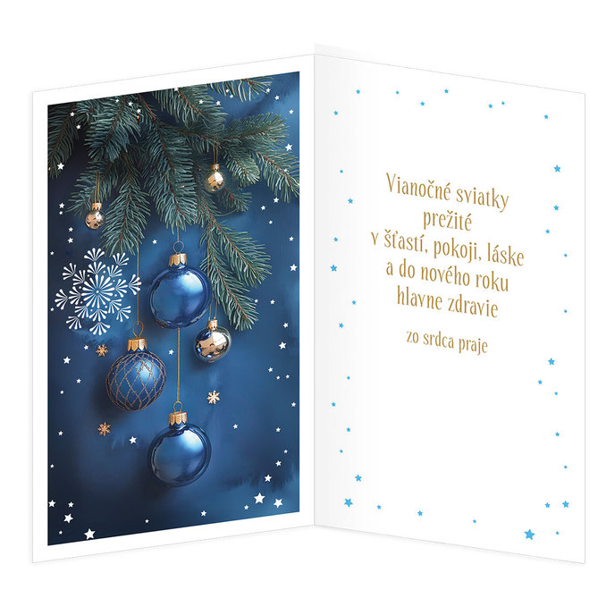 11-6574 Blahoprajná karta vianočná SK