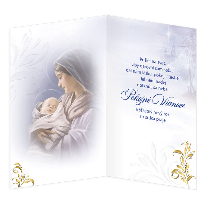 11-6471 Blahoprajná karta vianočná  SK