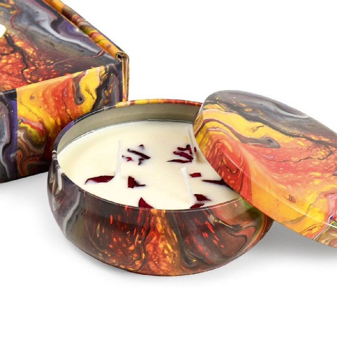 2373-0002 Mandala scented candle - ROMANTIC LANGUAGE OF FLOWERS