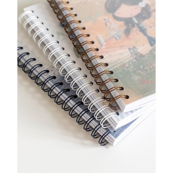 1546-0409 Spiral notepad A5 with dividers Simply